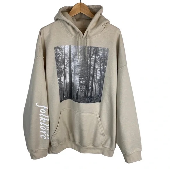 Taylor Swift “in the trees" Tan Hoodie - Picture 2 of 5
